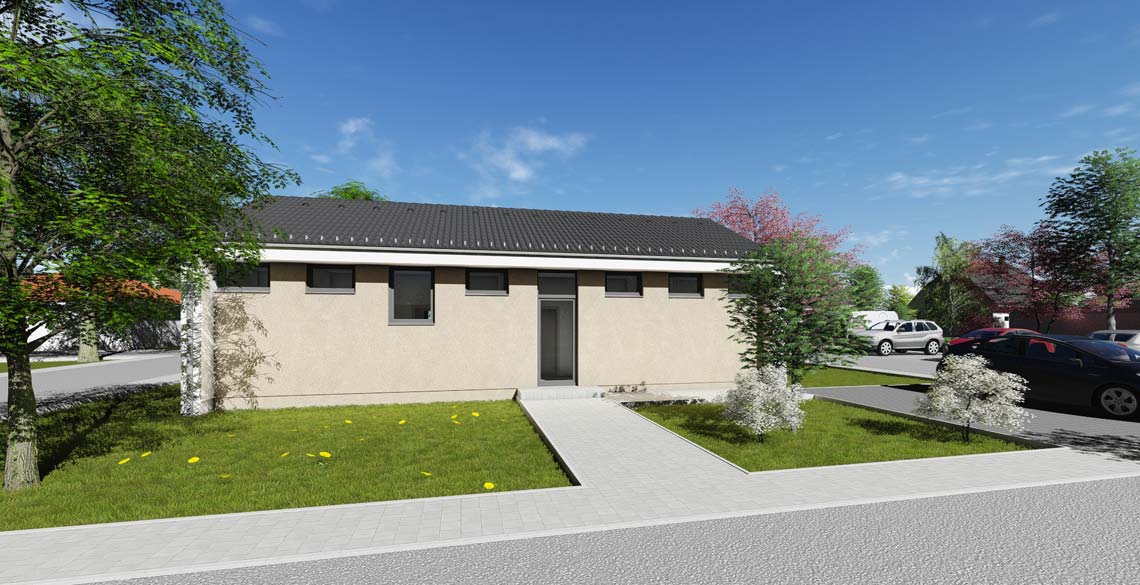 ᐅ Bungalow | BU2 | 80 qm | KfW55 | Bräuer Architekten Rostock